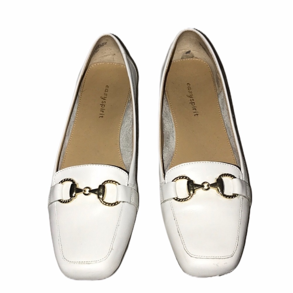 Easy Spirit - Janina's White Leather Flats